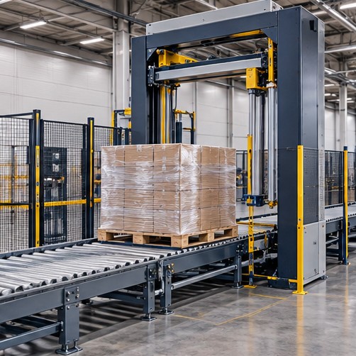 Pallet stretch wrapping equipment