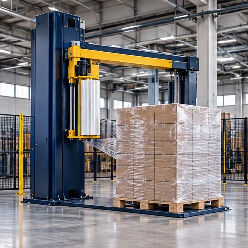 Pallet stretch wrapping equipment